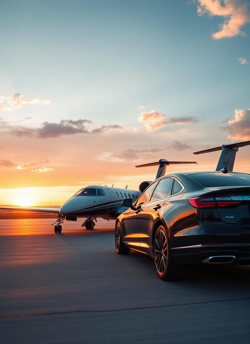 Luxury travel — private jets and chauffeured transport
